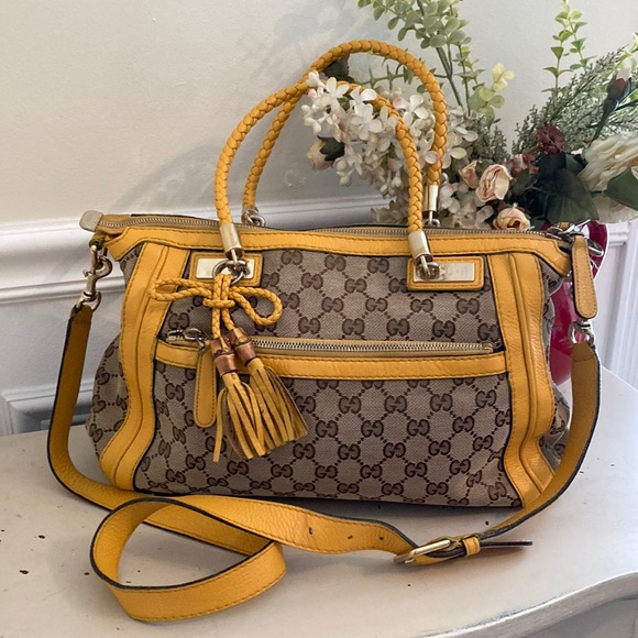 Gucci Bella cloth and Leather bag with Crossbody Strap - Picture 2 of 14